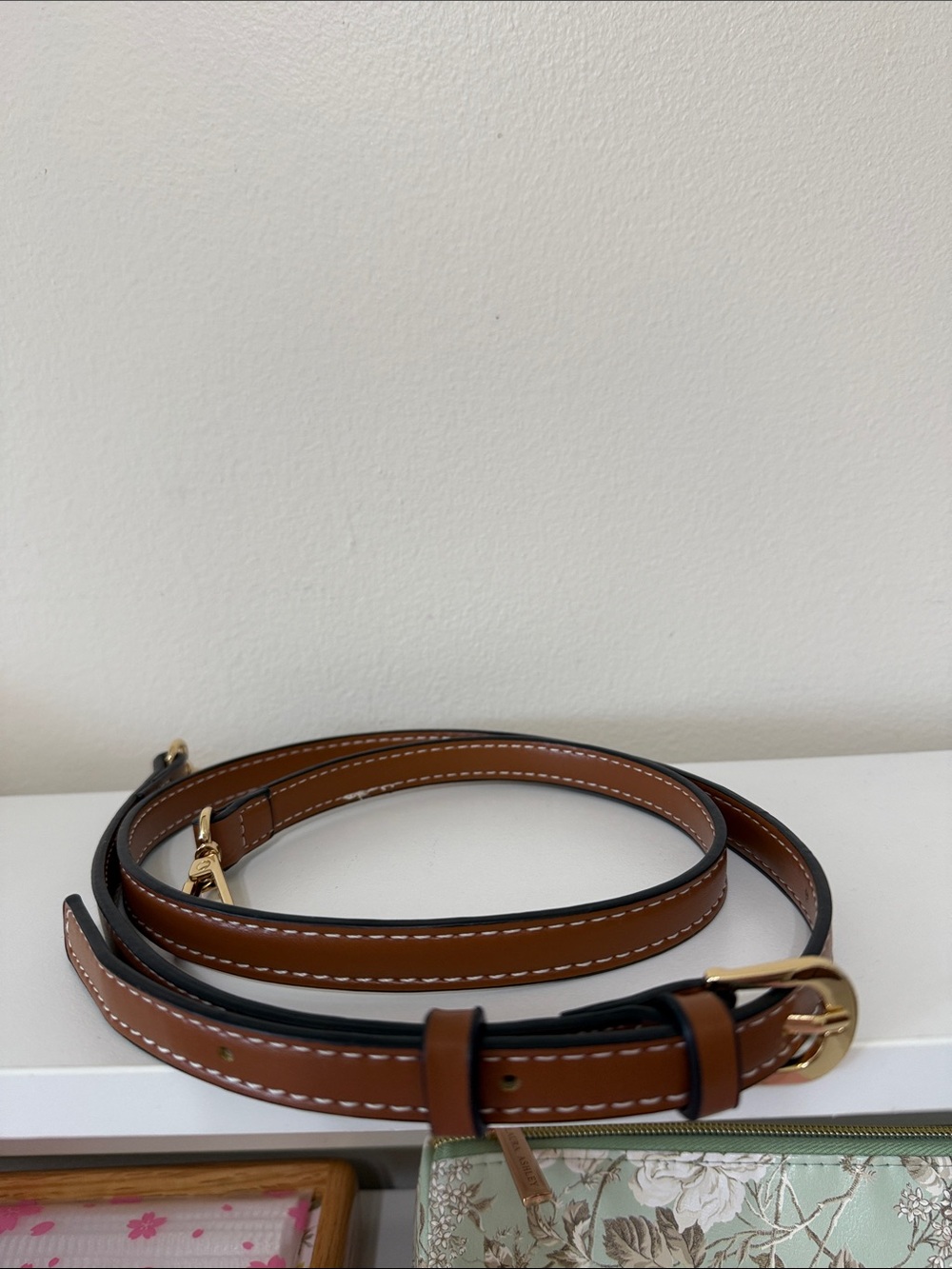 Structured Brown Leather Bucket Bag with Buckle Detail - Picture 11 of 11